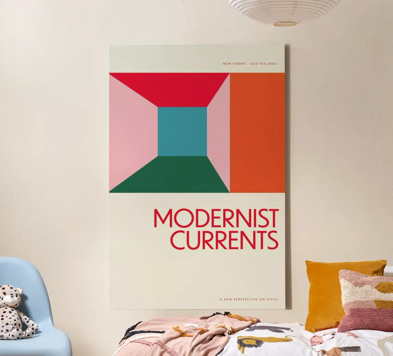 Modernist Currents 5 tela con Cornice a cassetta da Studio One