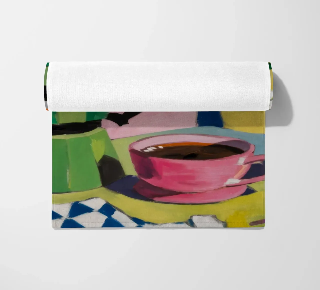 Tazza Moka Pot rosa telo mare da Stone Decade