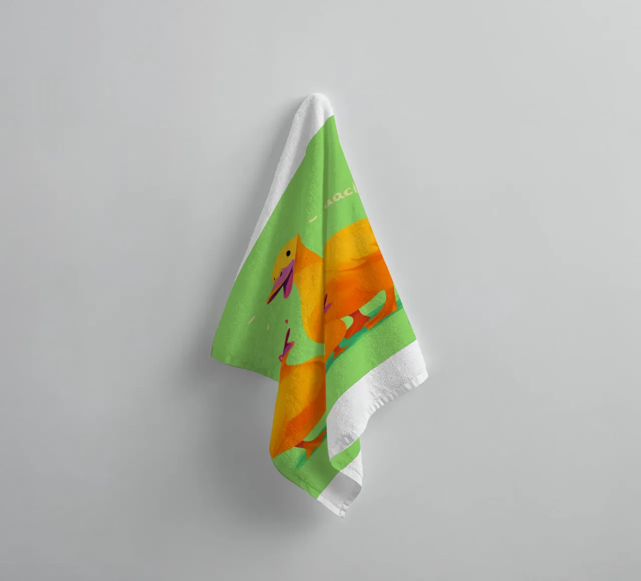 Funny Duck Family Quack towel by oneroad