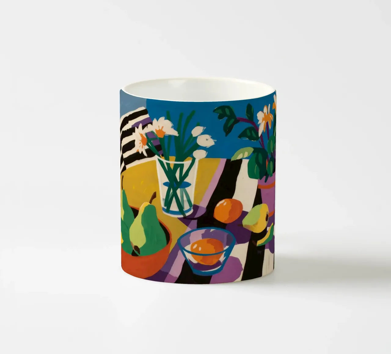 Tavolo astratto di Limone tazza in ceramica da Stone Decade
