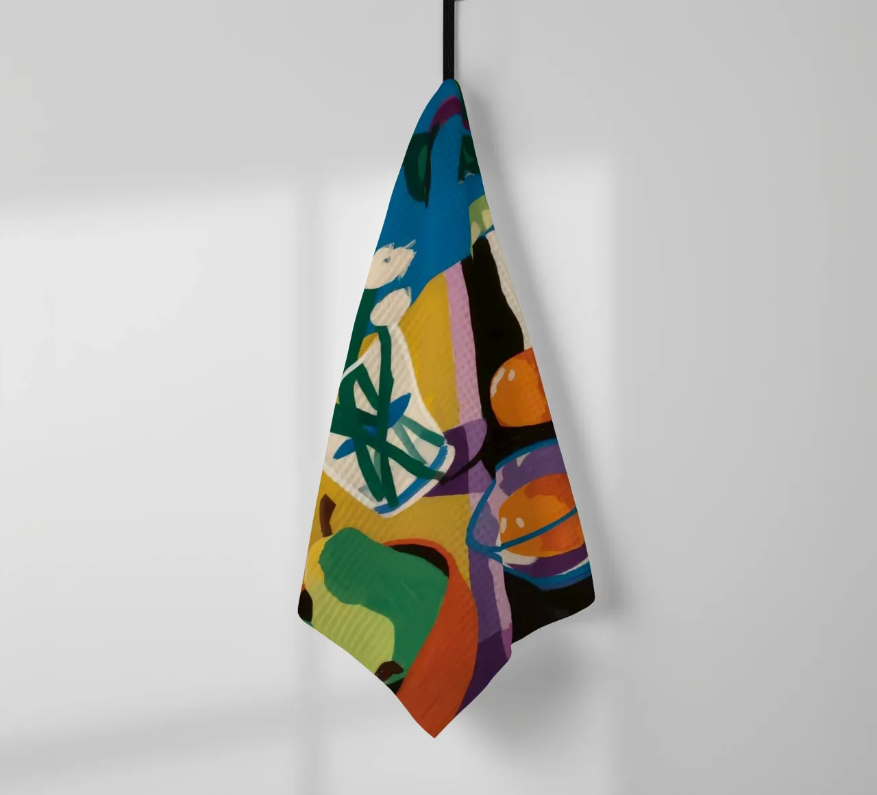 Abstract Lemon Table tea towel by Stone Decade