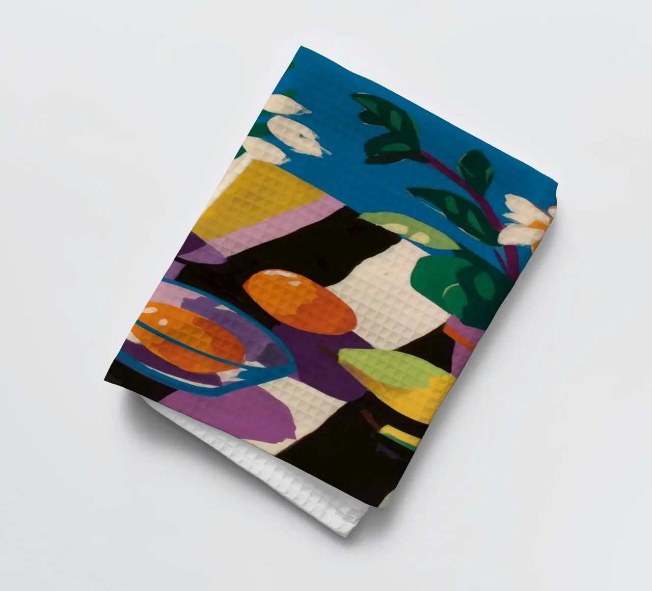 Abstract Lemon Table tea towel by Stone Decade