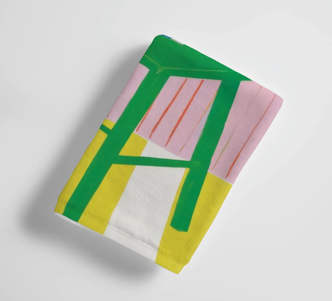 Groene Stoel Witte Lelies badhanddoek van Sentinel Glow