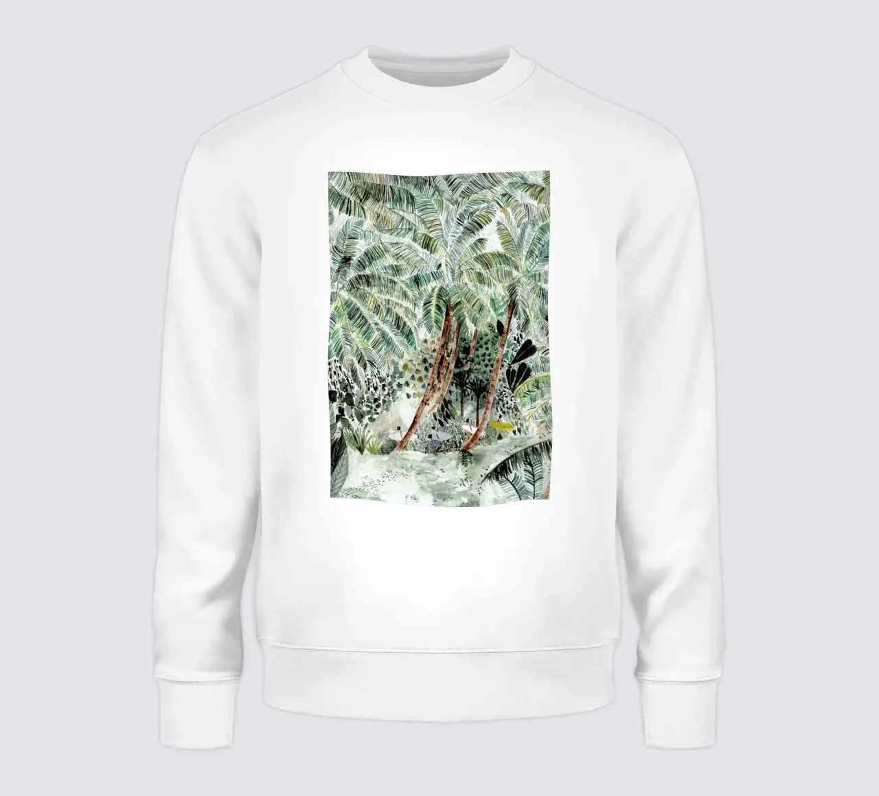 Jungle Surf felpa da Isabelle Vandeplassche