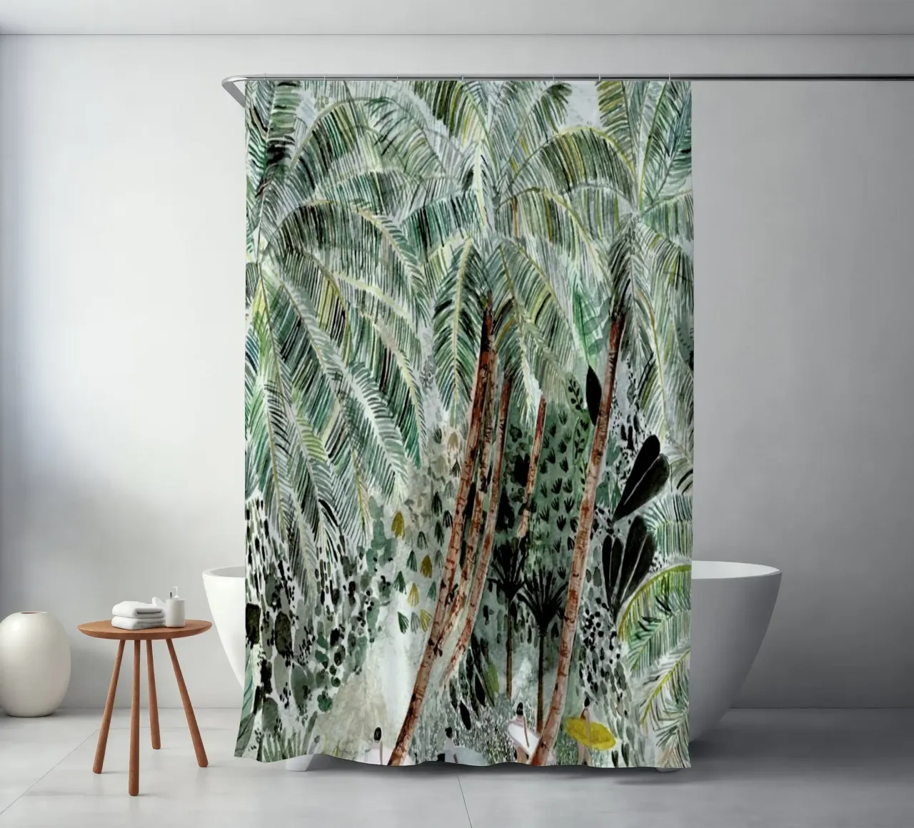 Jungle Surf shower curtain by Isabelle Vandeplassche