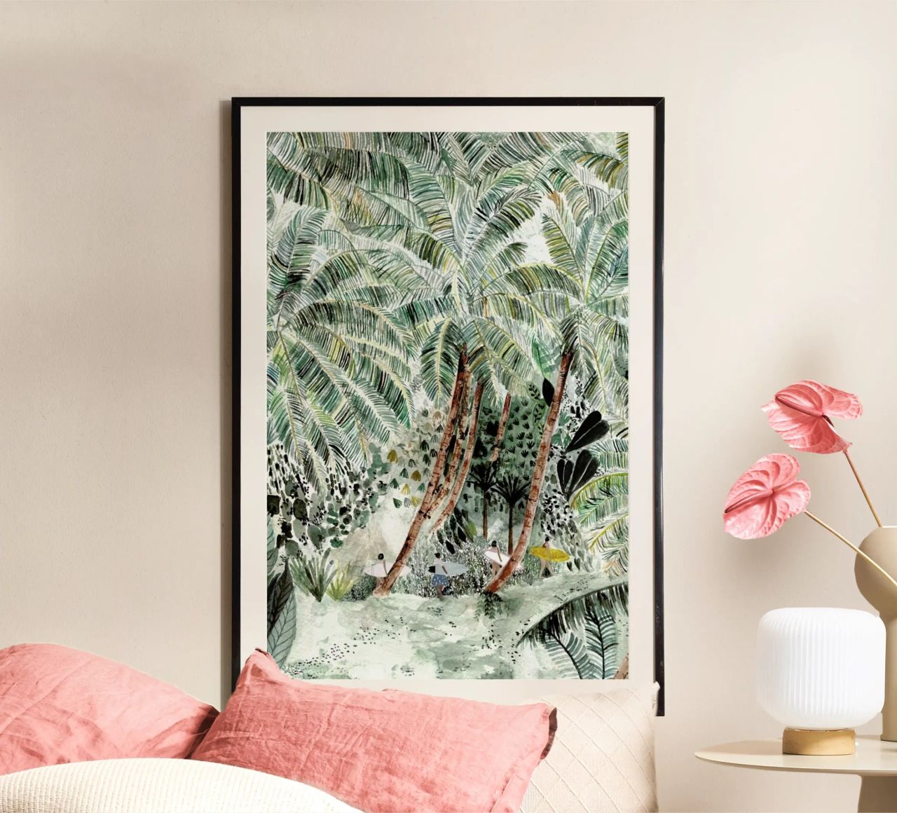 Jungle Surf poster by Isabelle Vandeplassche