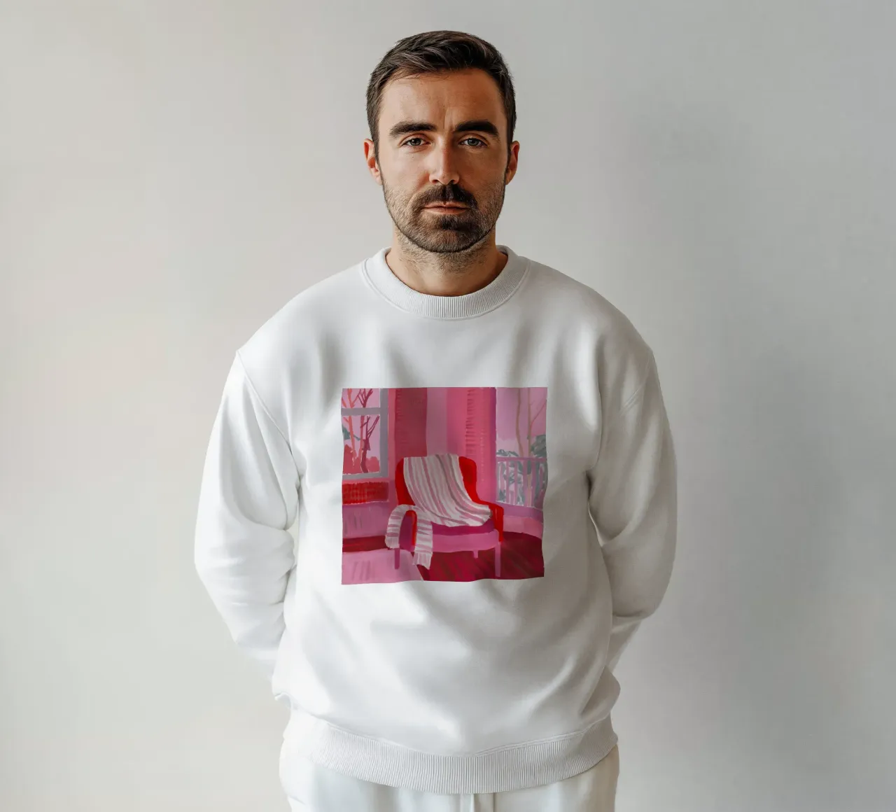 Poltrona rossa riposa felpa da Marigold Tiga