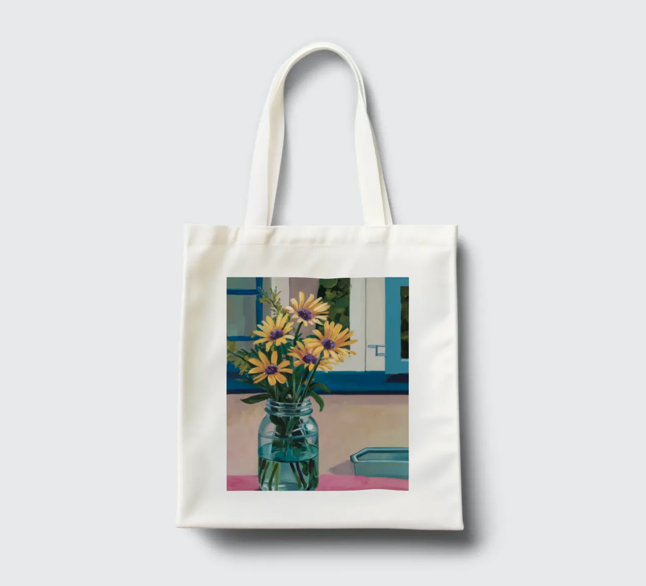 Sunflowers in a Jar tote bag by Stone Decade