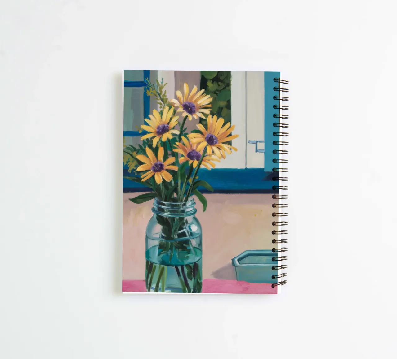 Sunflowers in a Jar spiral notebook by Stone Decade