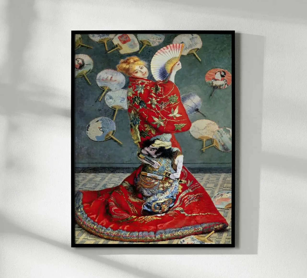 Vintage Claude Monet - Retro Japanese poster with aluminum frame by yossy