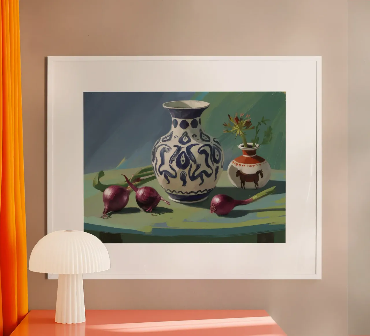 Cipolle a vaso ornato poster da Stone Decade