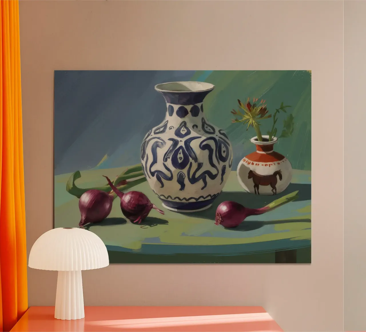 Cipolle a vaso ornato poster da Stone Decade