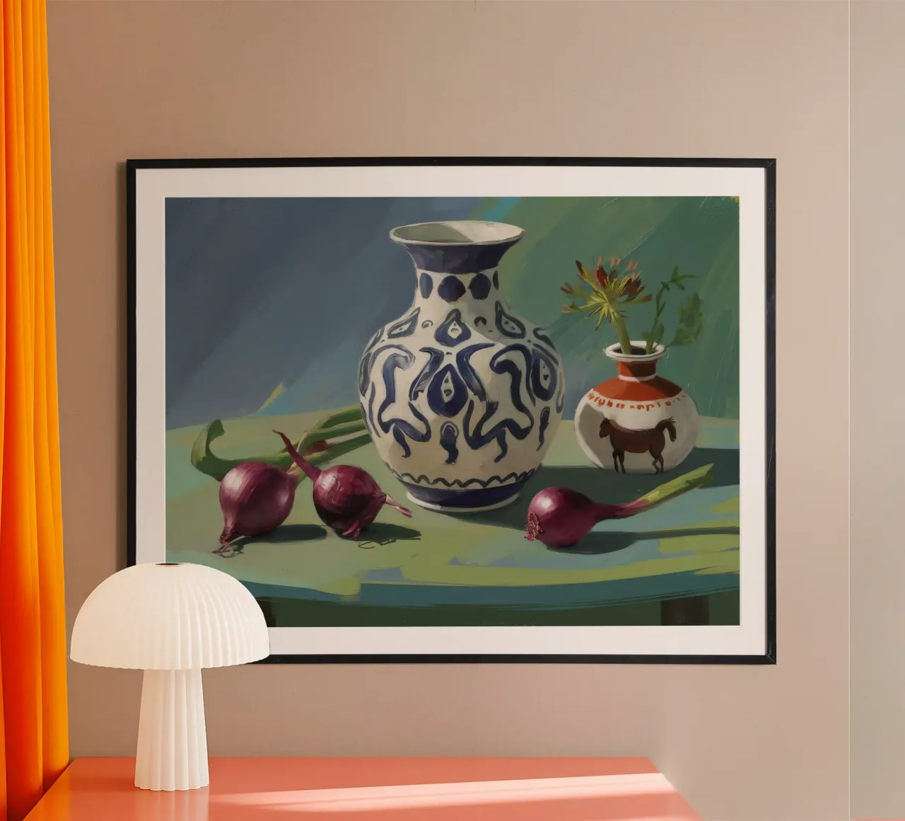 Cipolle a vaso ornato poster da Stone Decade