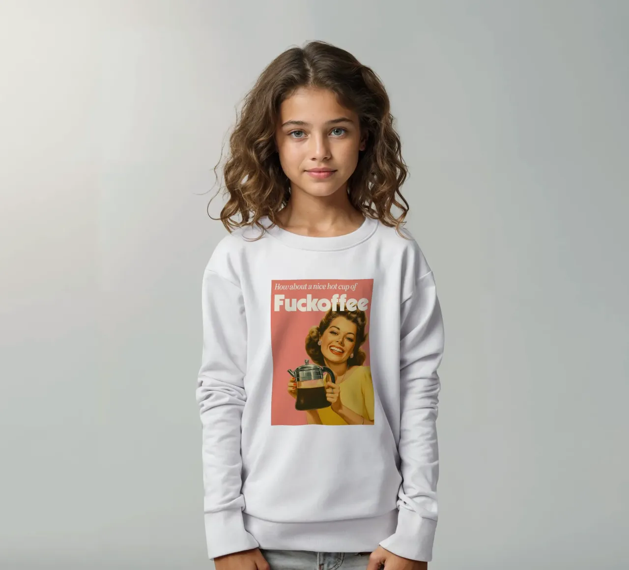 Divertente Caffè retrò Cucina sarcastica felpa bambino da oneroad