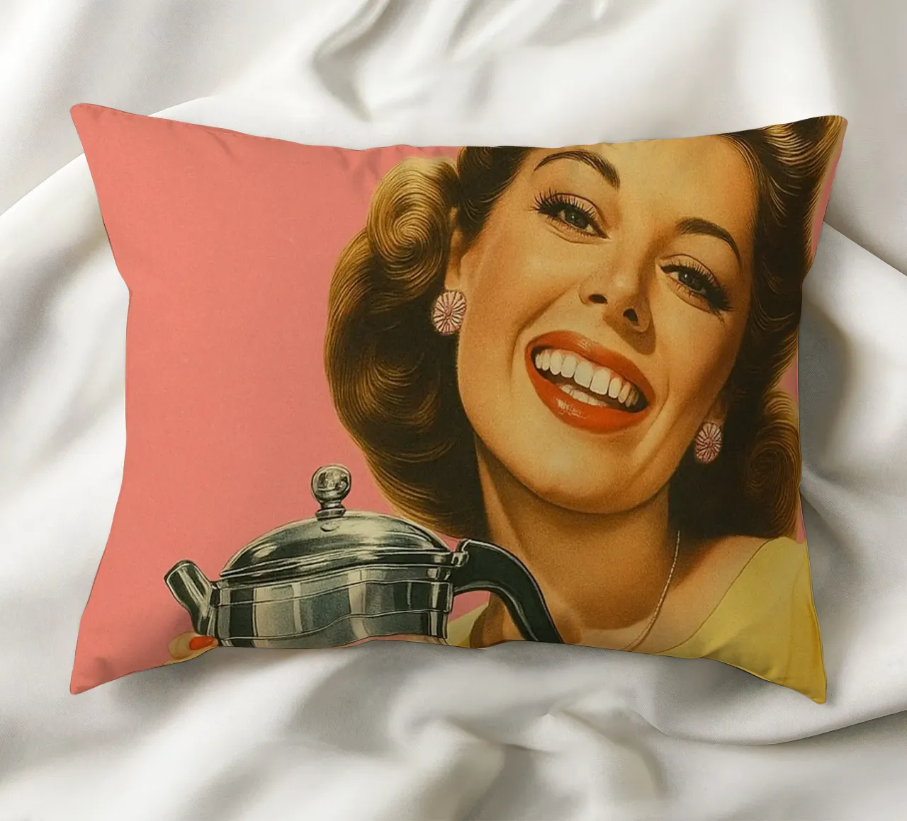 Funny Retro Coffee Sarcastic Kitchen decorative cushion by oneroad