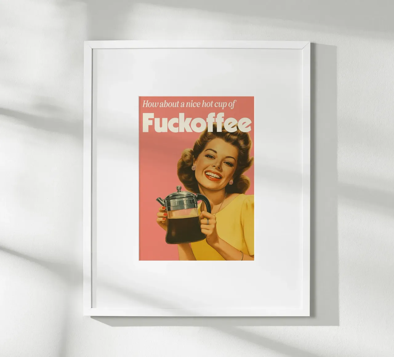Funny Retro Coffee Sarcastic Kitchen hahnemühle by oneroad