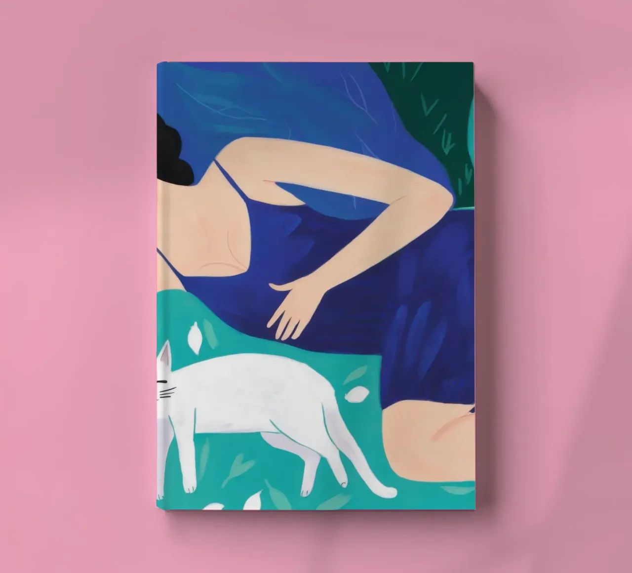 Feline Bed Repose notebook by Marigold Tiga