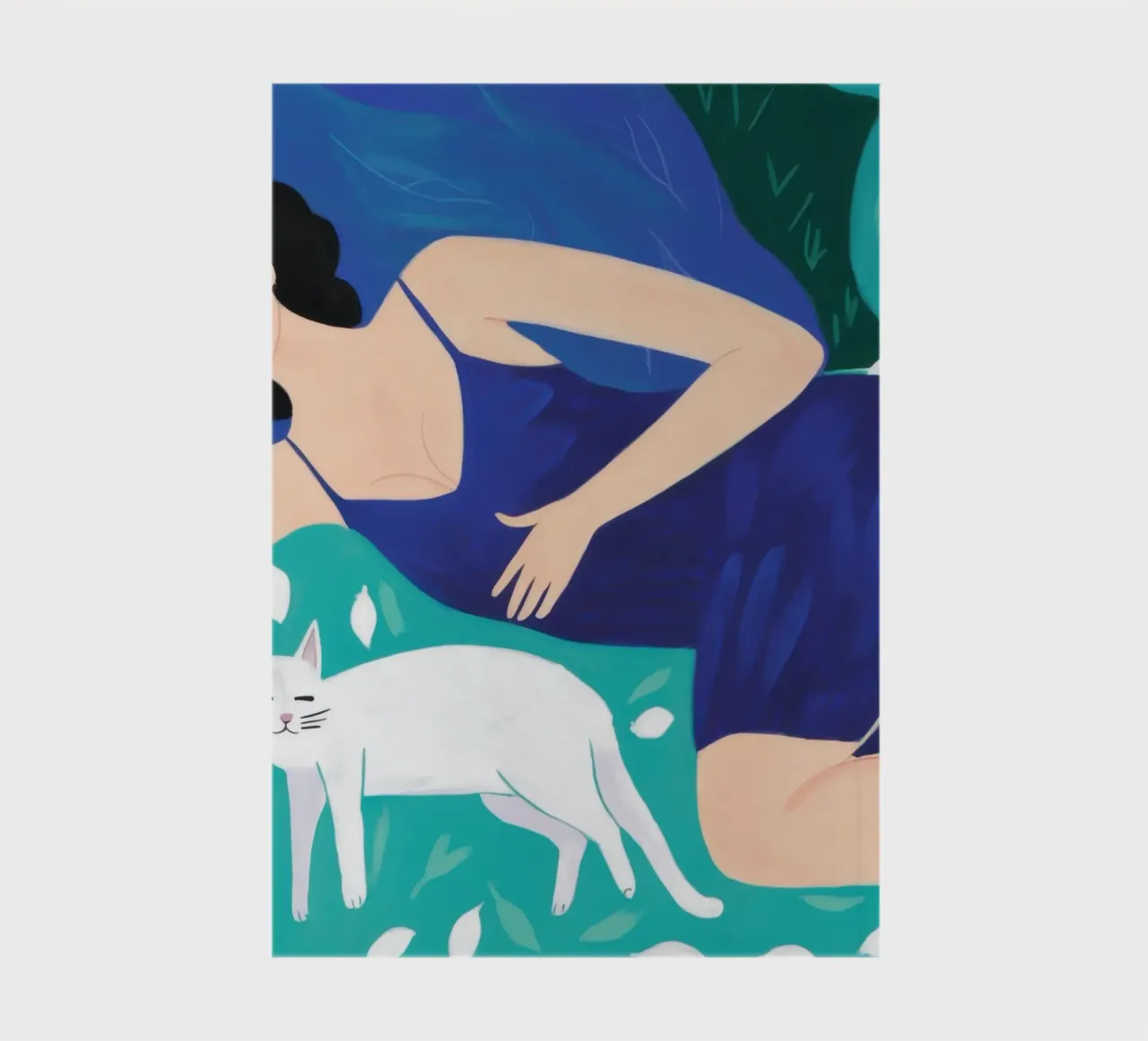 Feline Bed Repose notebook by Marigold Tiga