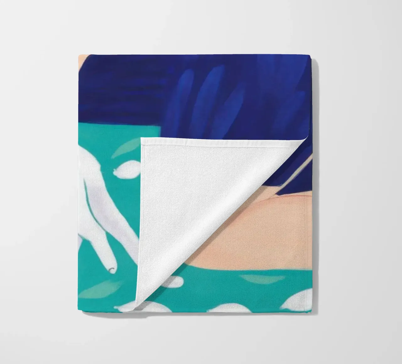 Feline Bed Repose beach towel by Marigold Tiga