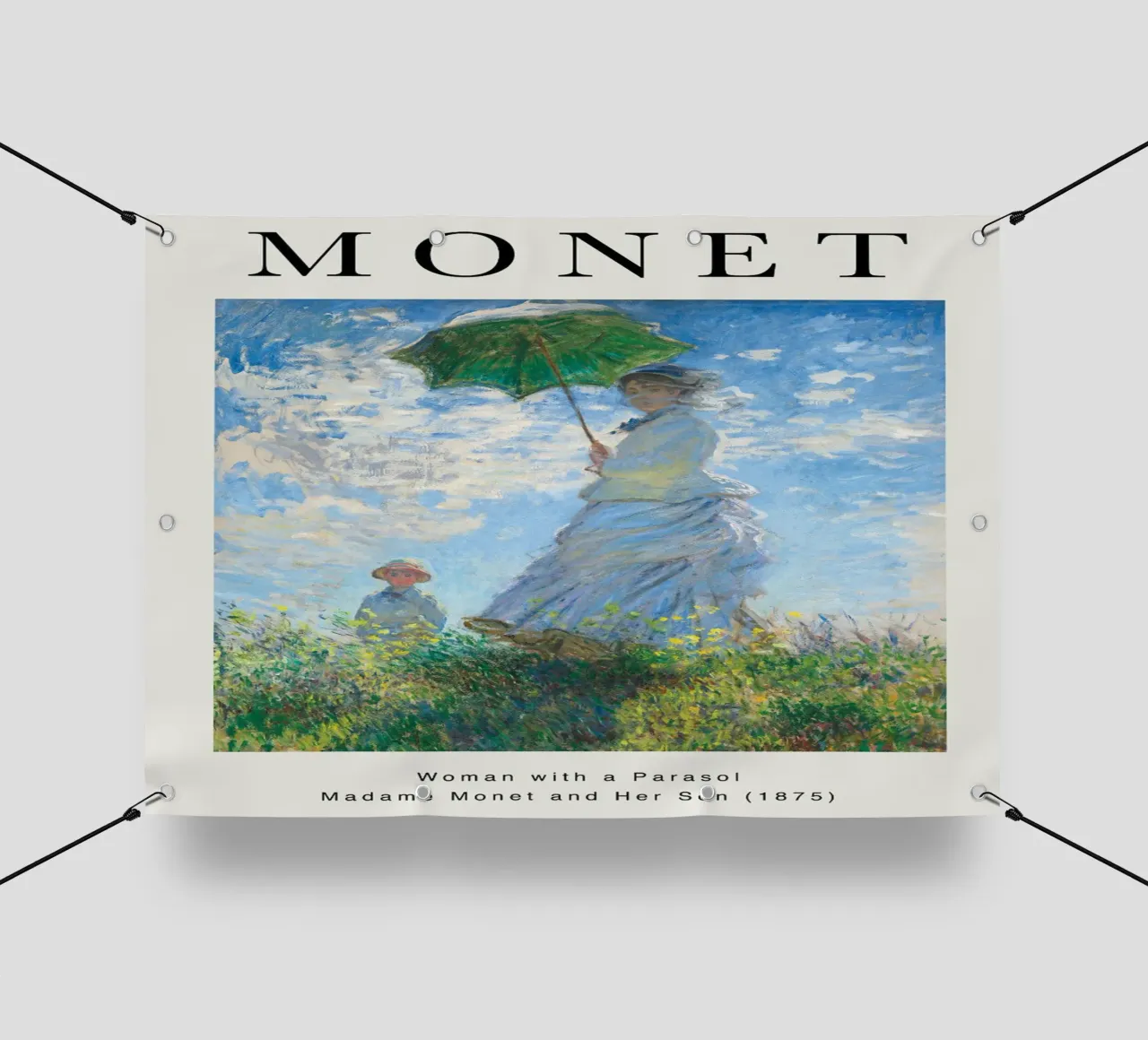 Woman with a Parasol | Claude Monet telo in pvc da yossy