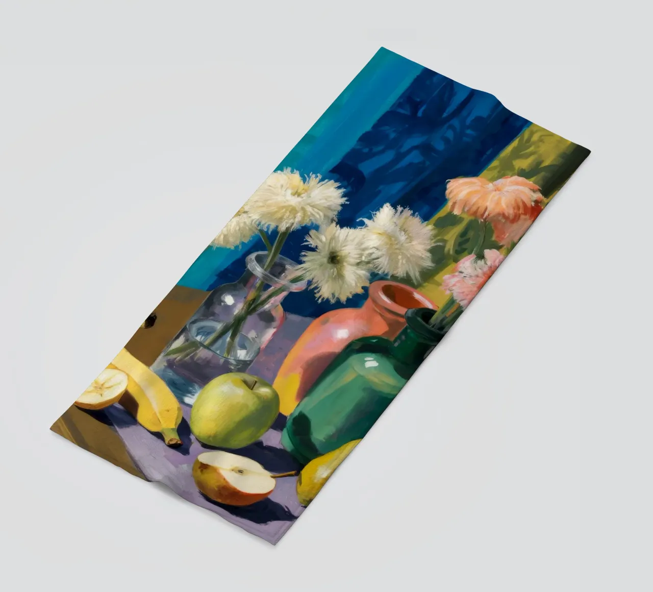 Medley di frutta e fiori telo mare da Stone Decade