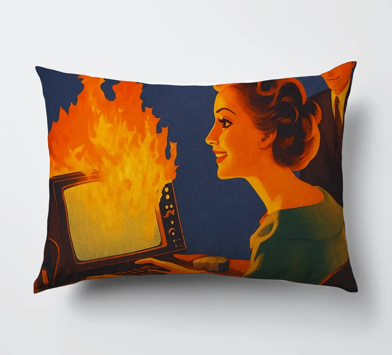 Divertente Retro Computer IT Tech Support cuscino da oneroad