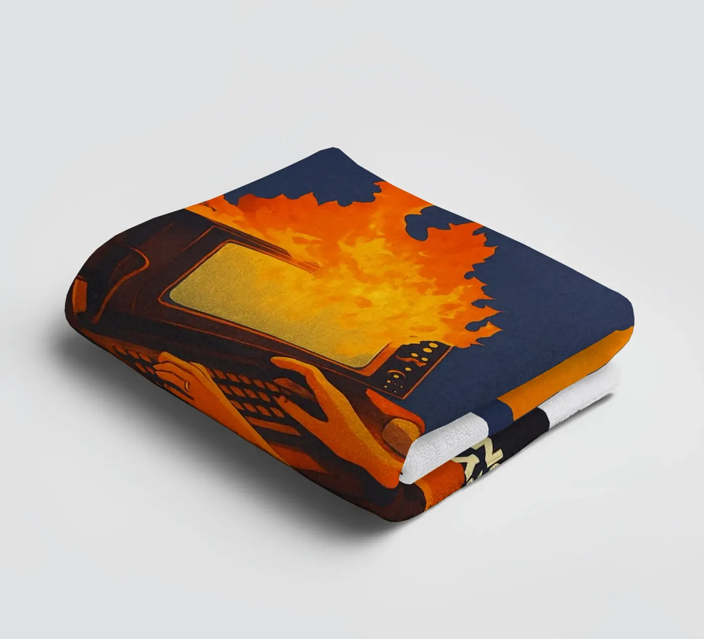 Funny Retro Computer IT Tech Support towel by oneroad