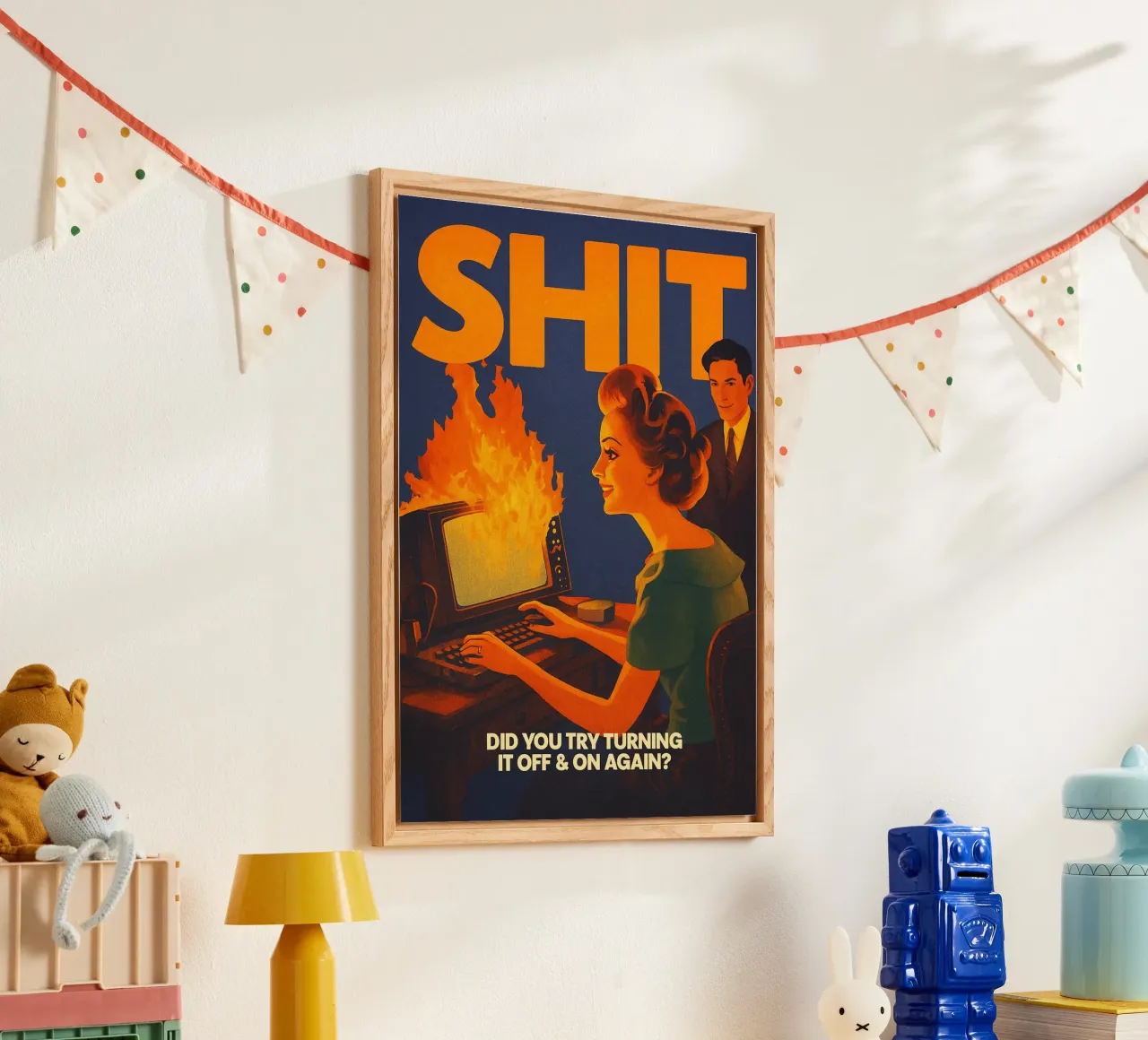 Grappige Retro Computer IT Tech Support acryl van oneroad