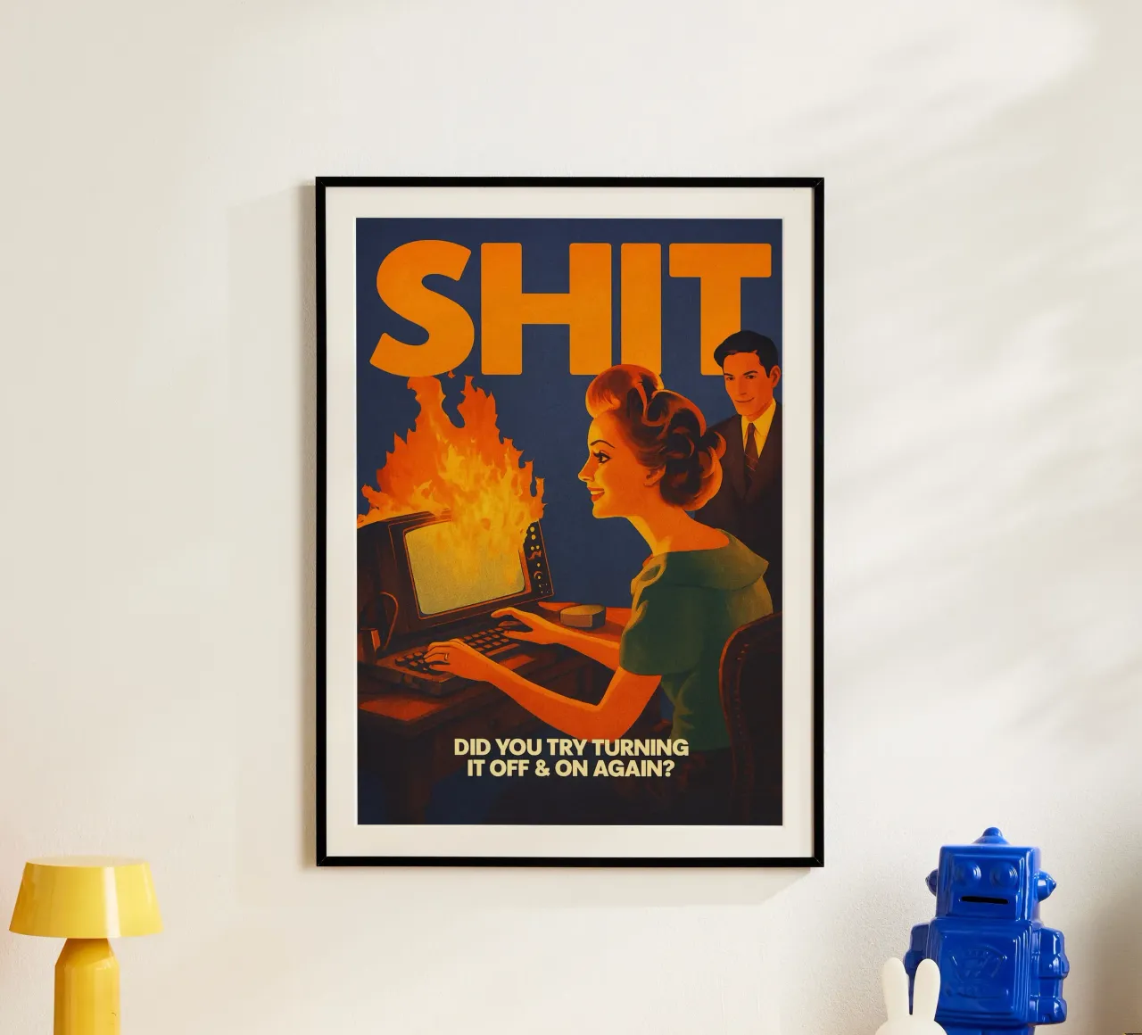 Divertente Retro Computer IT Tech Support carta hahnemühle da oneroad