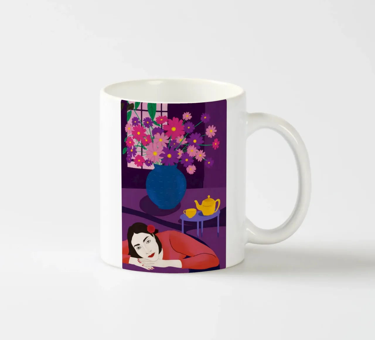 Vaso viola Stillness tazza in ceramica da Marigold Tiga
