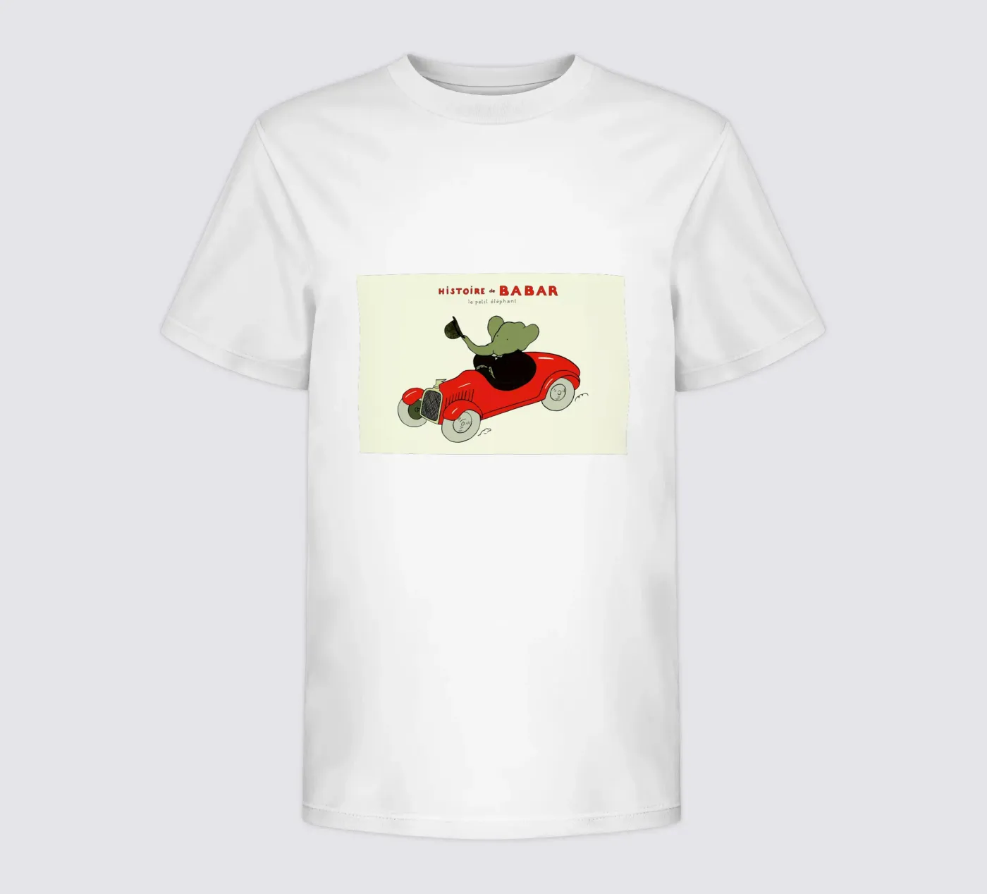 Babar's Car t-shirt bambini da Little Flourishes