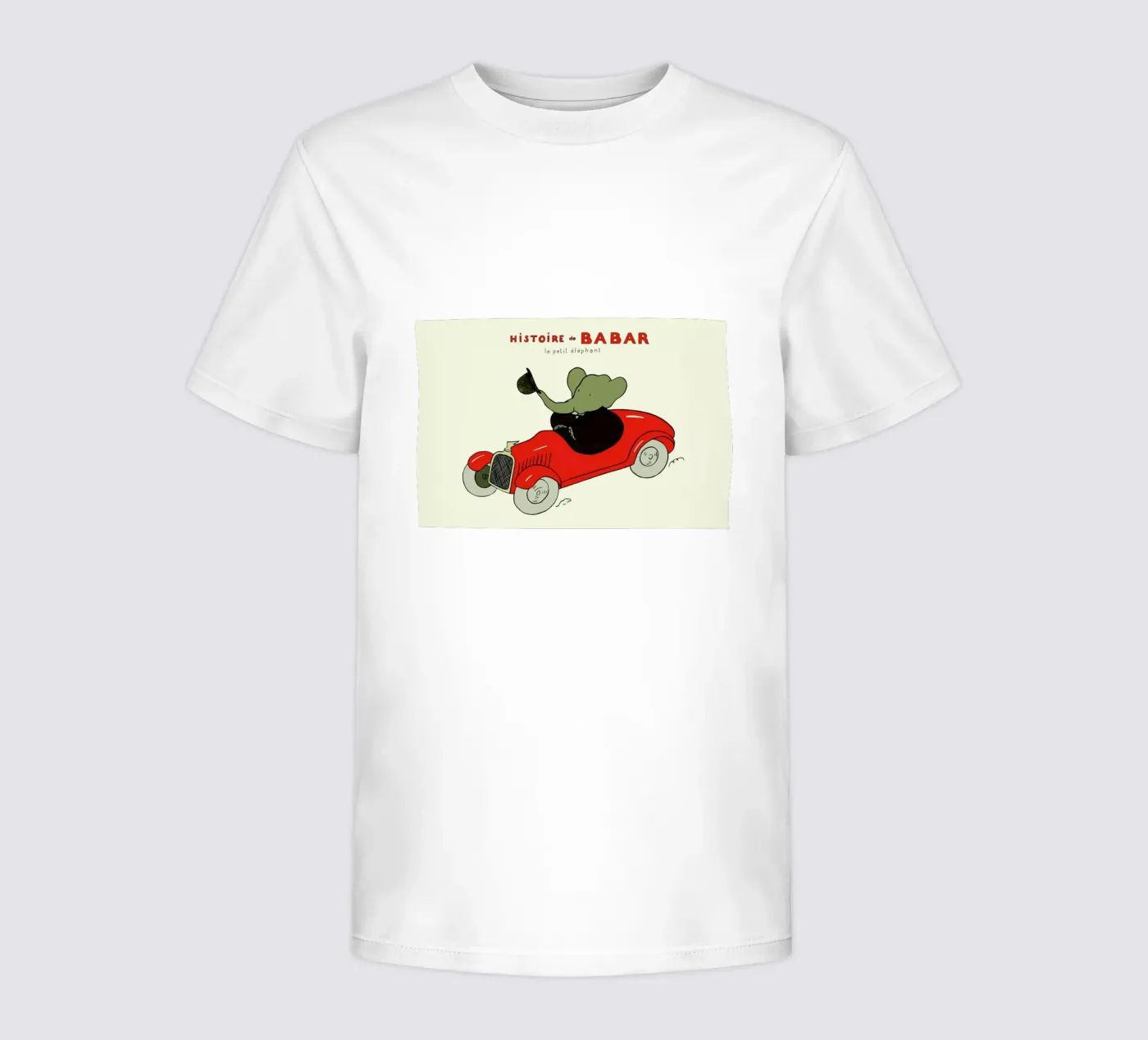 Babar's Car t-shirt bambini da Little Flourishes