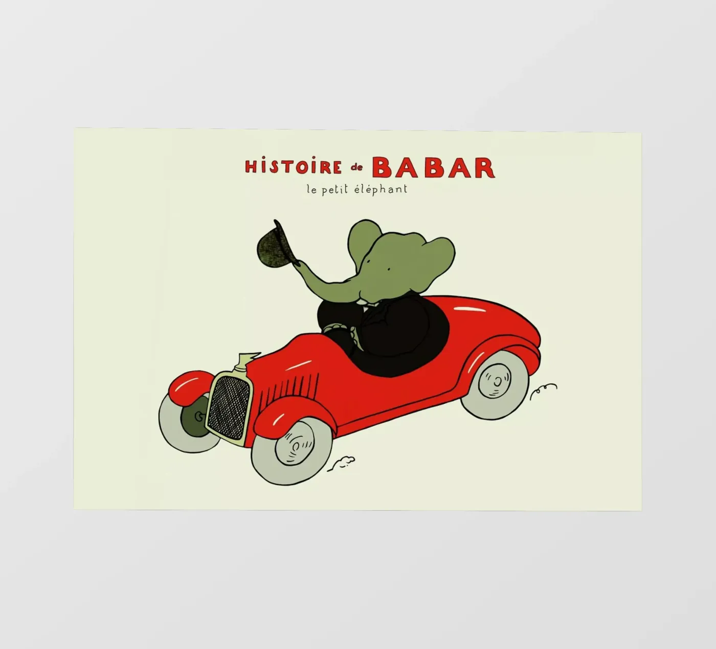 Babar's Car pellicola backlit da Little Flourishes