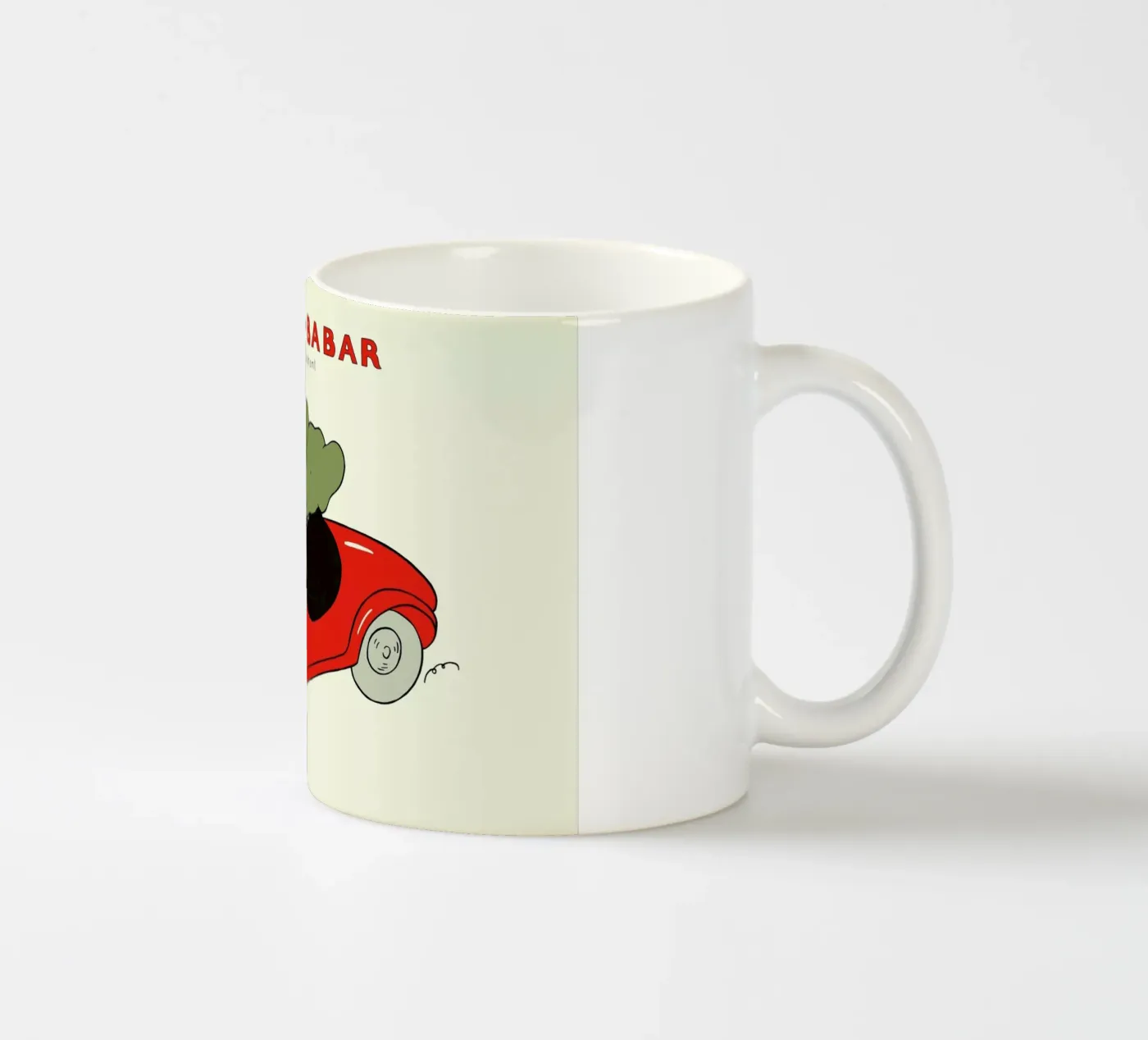 Babar's Car ceramic mug by Little Flourishes