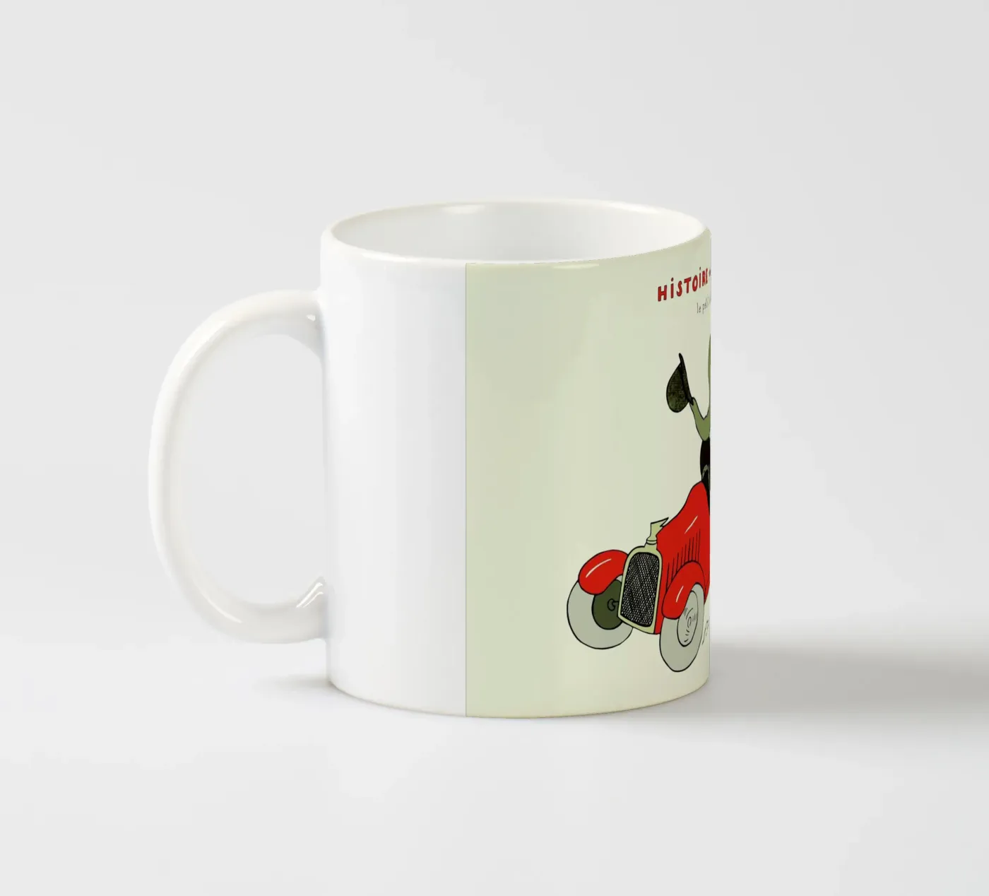 Babar's Car ceramic mug by Little Flourishes