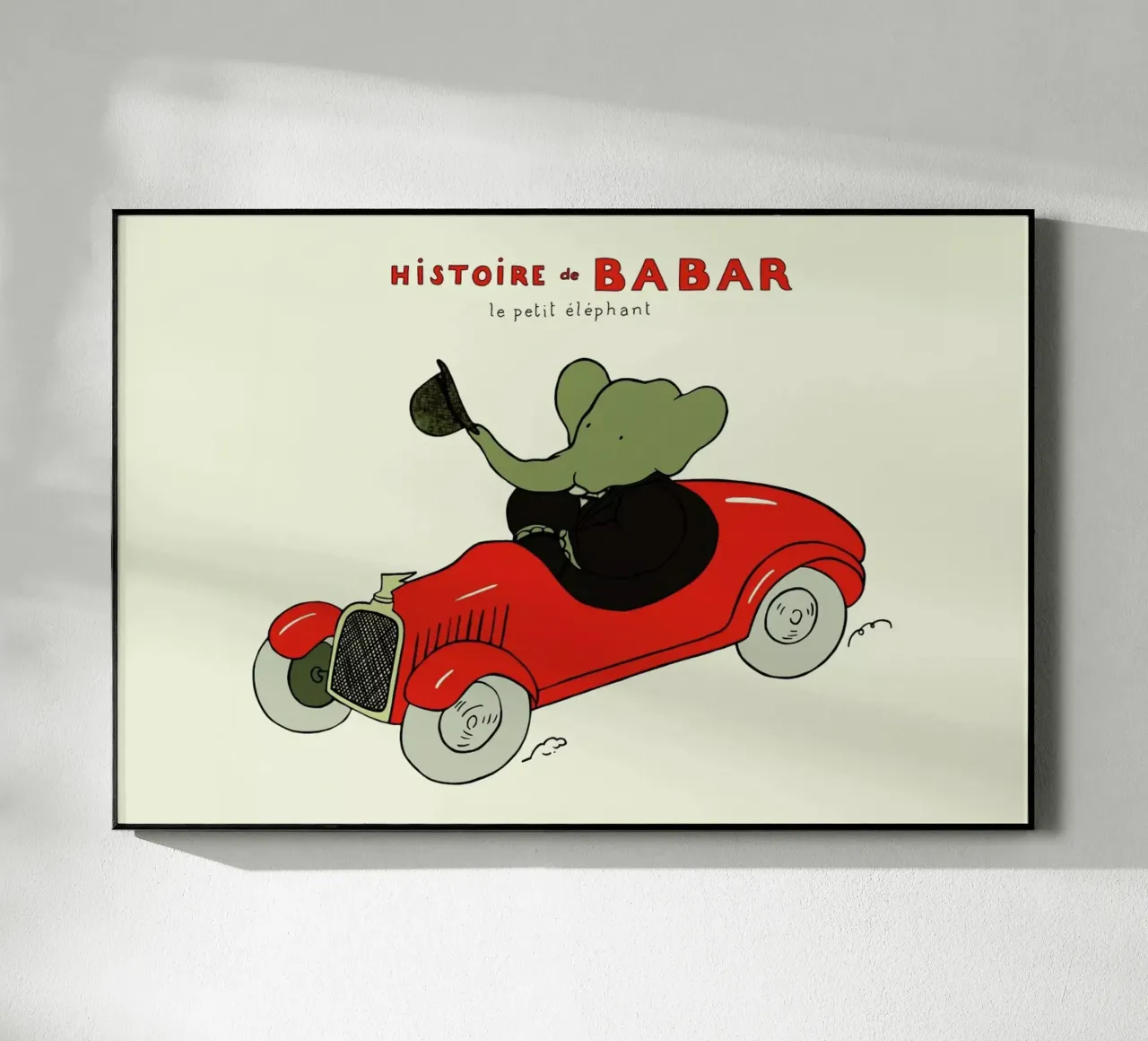 Babar's Car acrylic glass by Little Flourishes