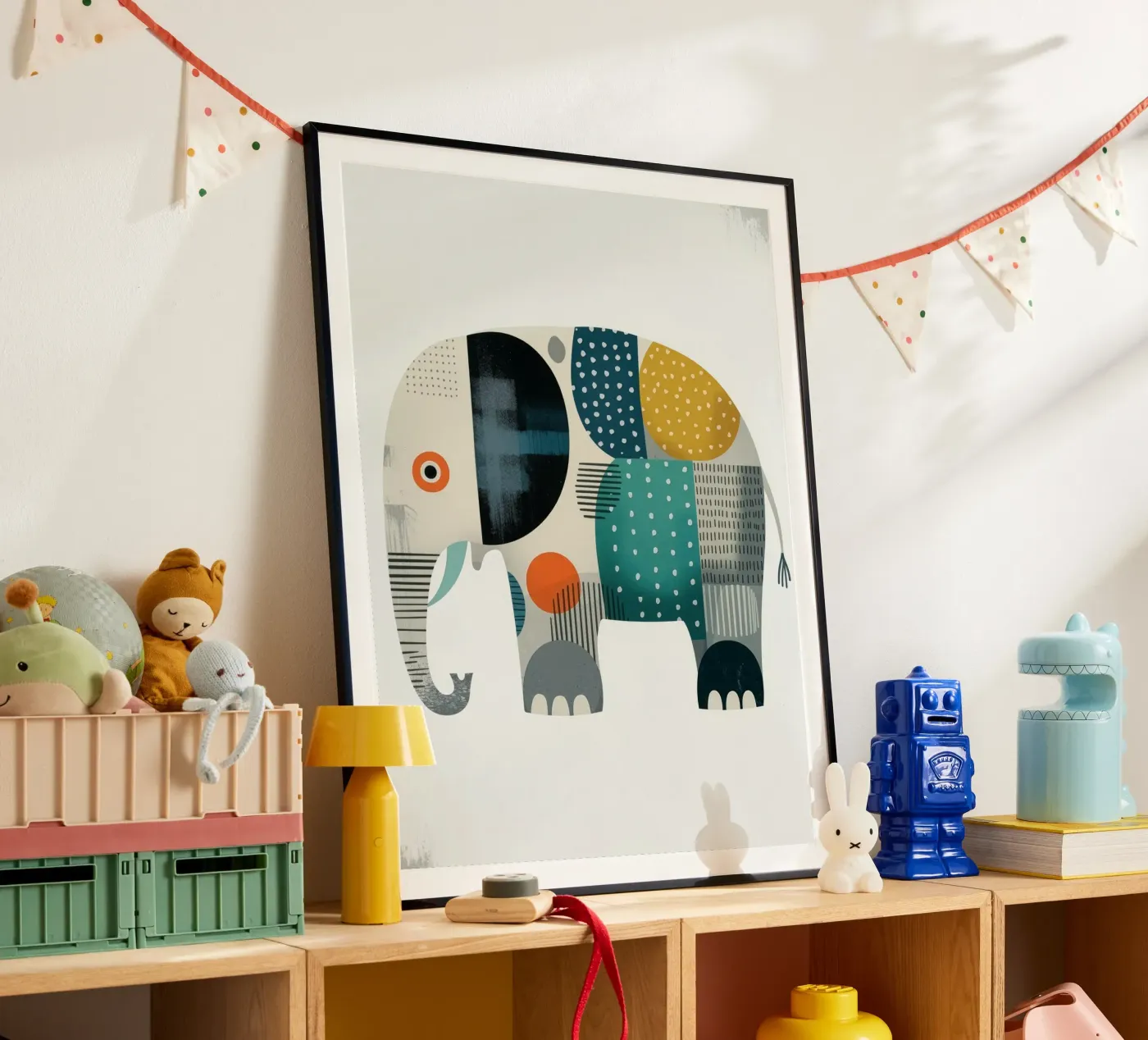 LUCKY ELEPHANT poster by Klitzeklein