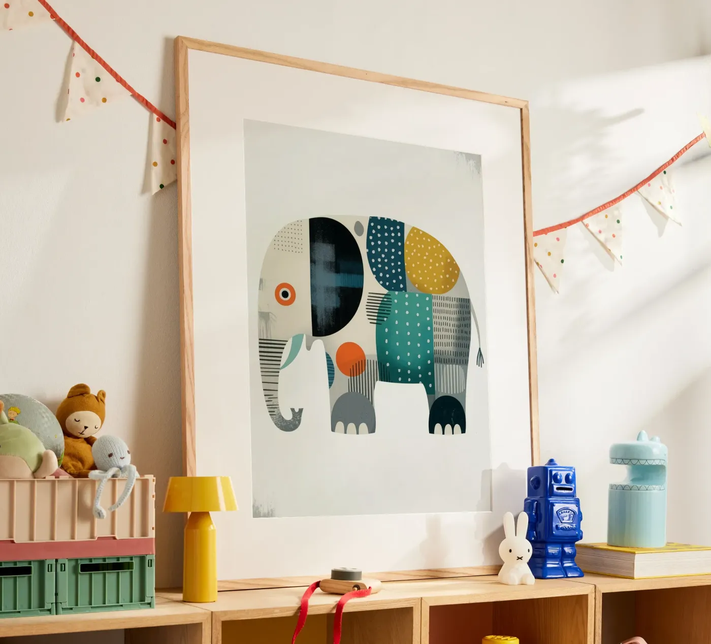 LUCKY ELEPHANT poster by Klitzeklein