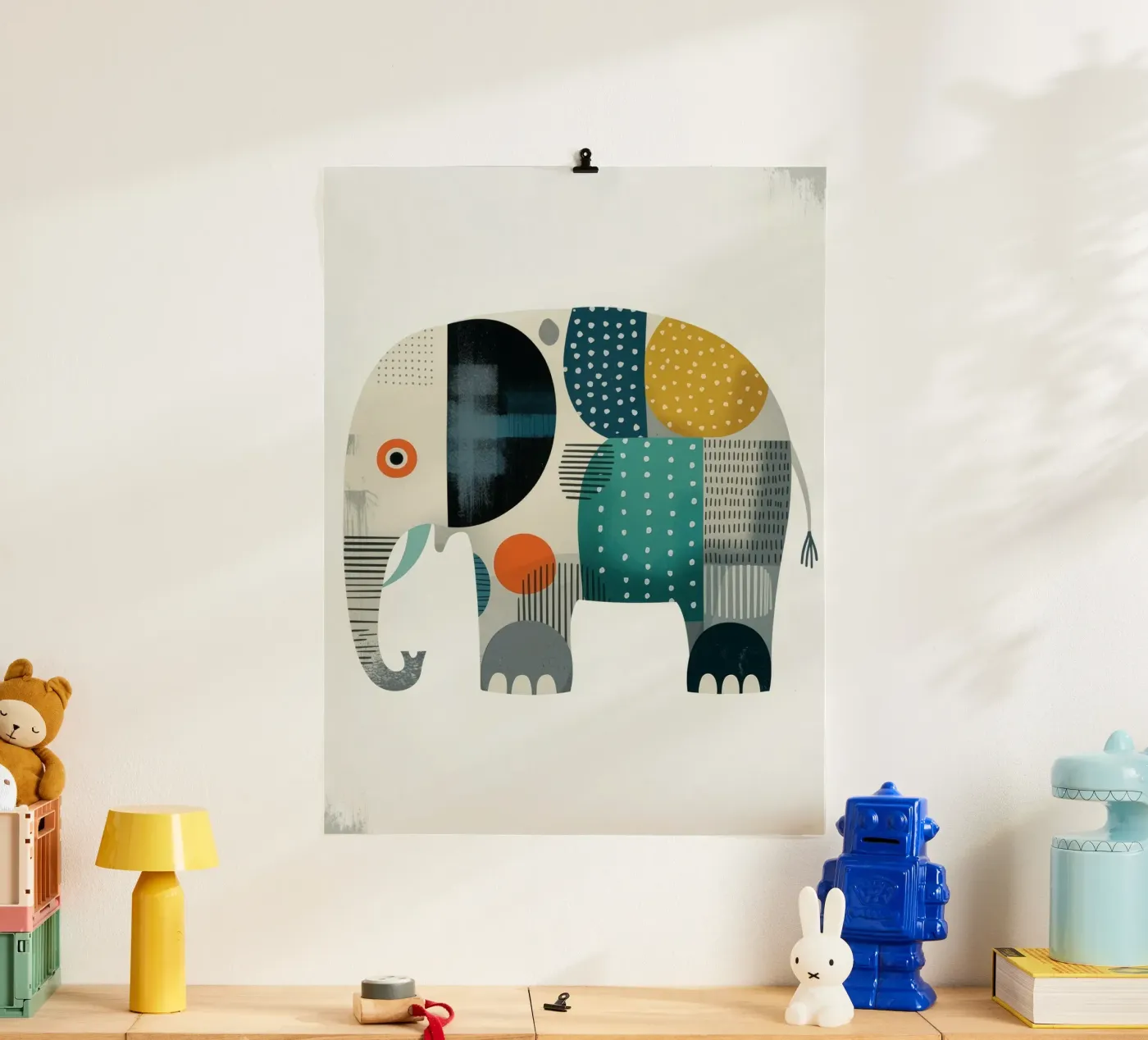 LUCKY ELEPHANT poster by Klitzeklein