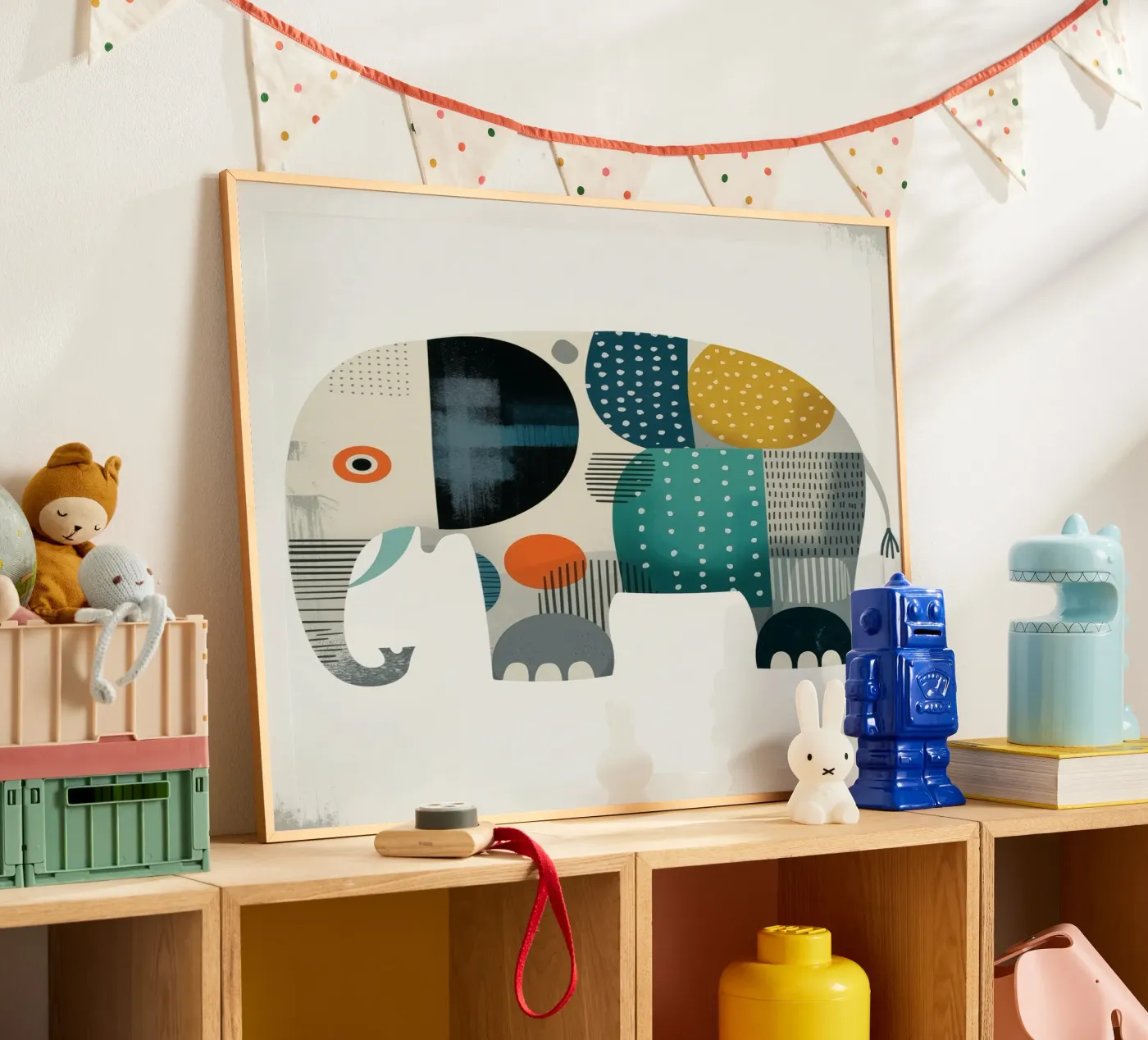 LUCKY ELEPHANT poster by Klitzeklein