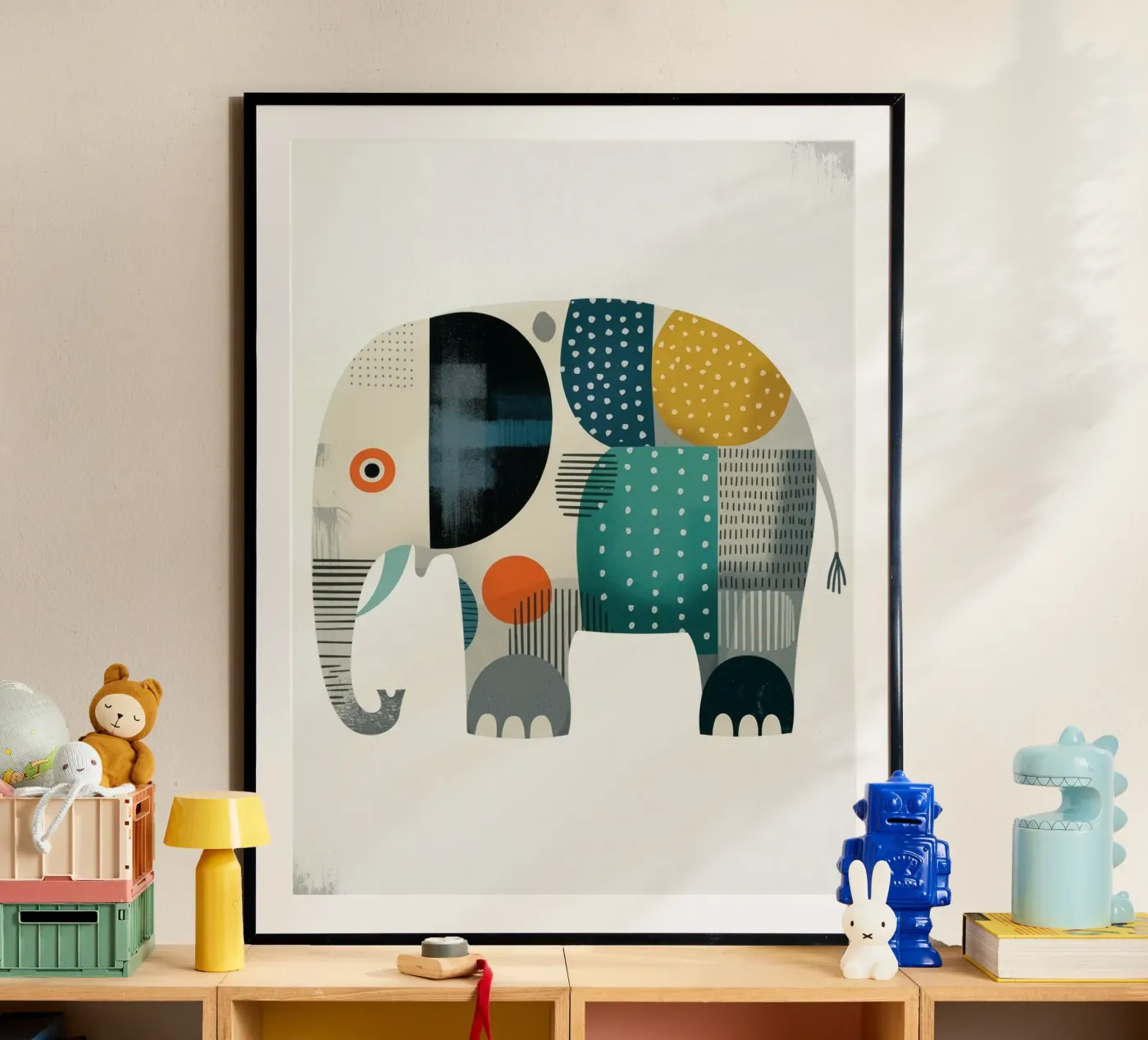 LUCKY ELEPHANT poster by Klitzeklein