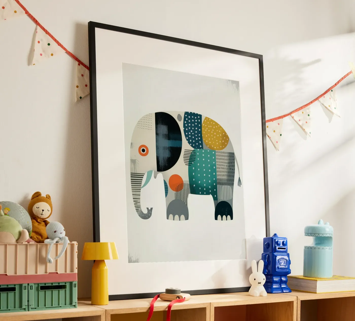 LUCKY ELEPHANT poster by Klitzeklein