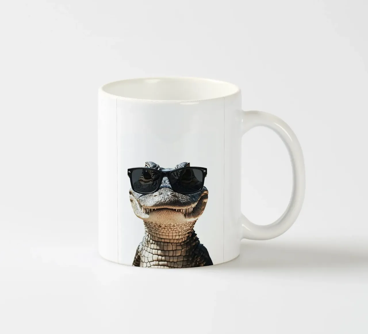 Alligatore cool con occhiali da sole tazza in ceramica da Brandi N Huskey