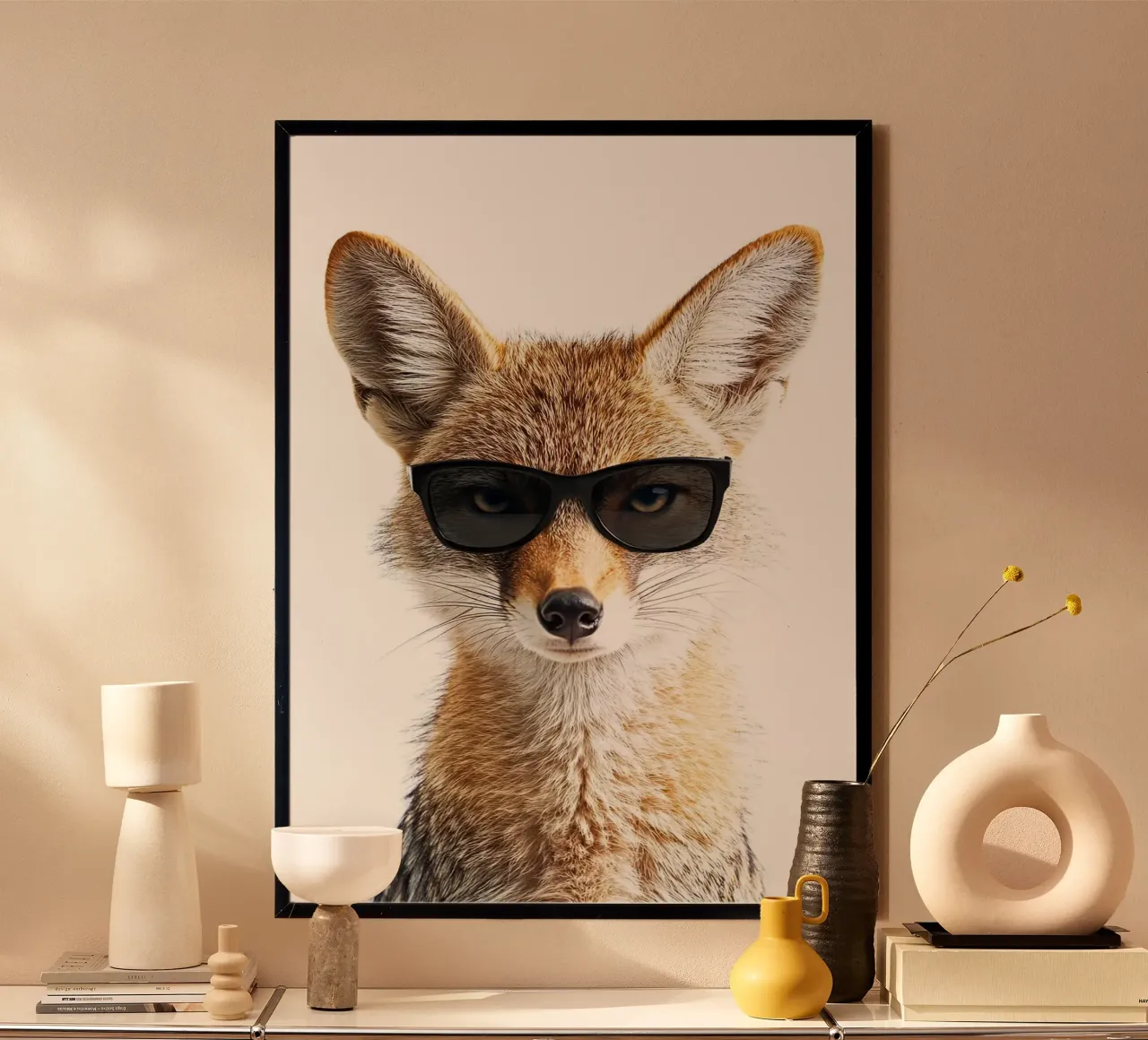 Cool Jackal in Sunglasses poster by Brandi N Huskey