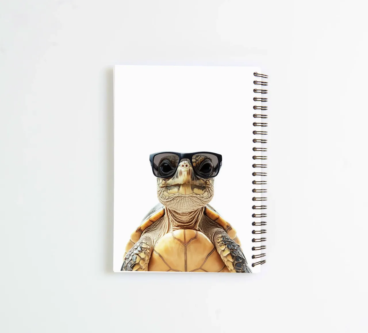 Cool Turtle in Sunglasses spiral notebook by Brandi N Huskey