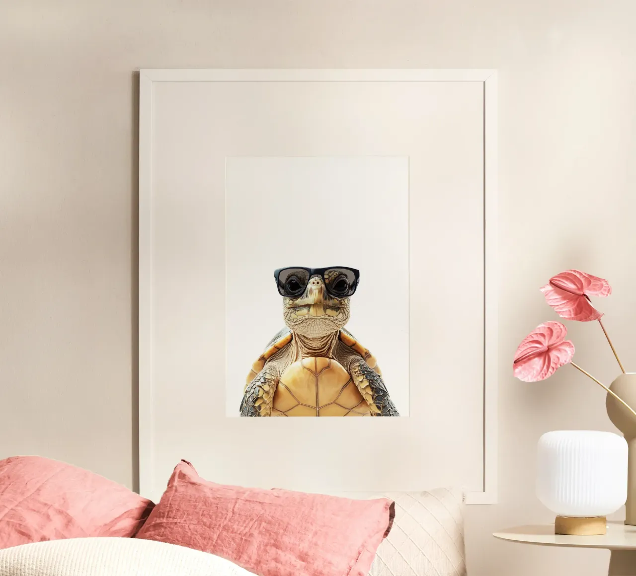 Cool Turtle in Sunglasses hahnemühle by Brandi N Huskey