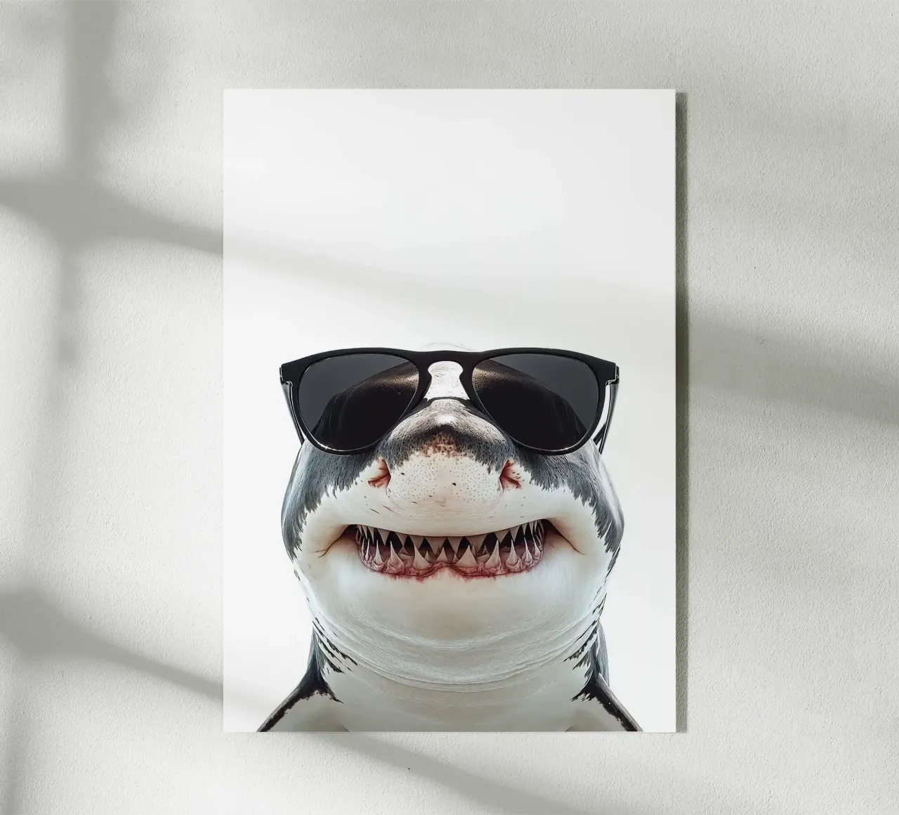 Squalo bianco con occhiali da sole plexiglass da Brandi N Huskey