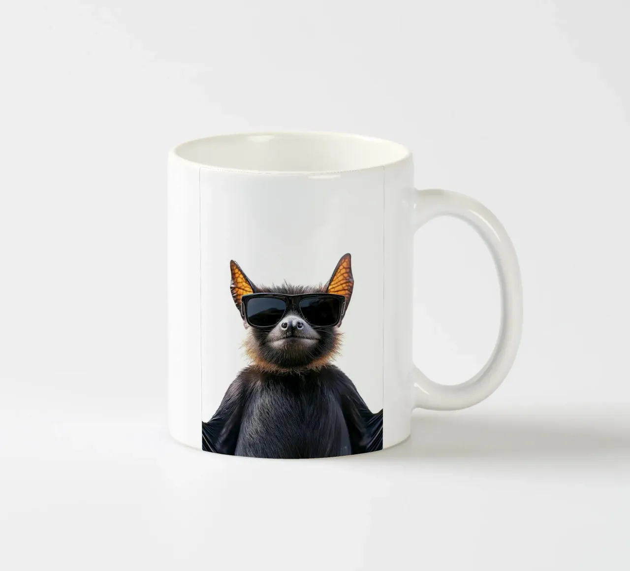 Pipistrello cool con occhiali da sole tazza in ceramica da Brandi N Huskey