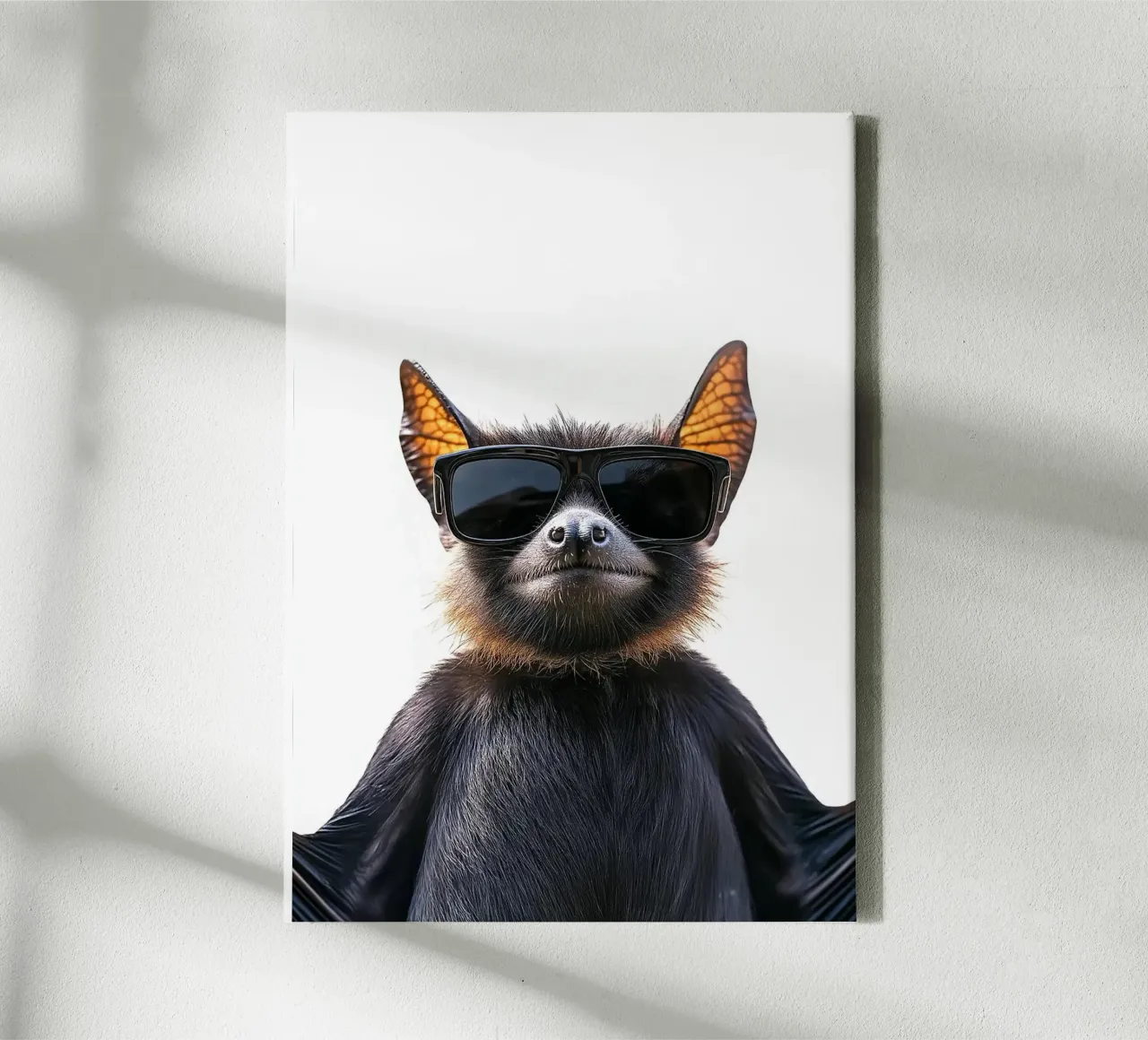 Chauve-souris cool avec lunettes de soleil toile de Brandi N Huskey