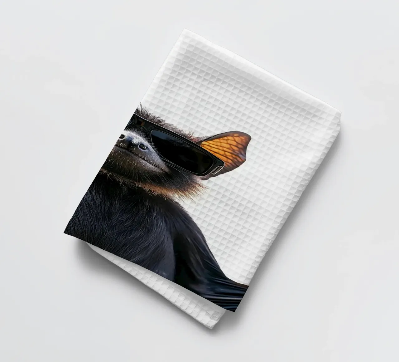 Chauve-souris cool avec lunettes de soleil torchon de Brandi N Huskey